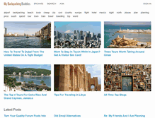 Tablet Screenshot of mybackpackingbuddies.com